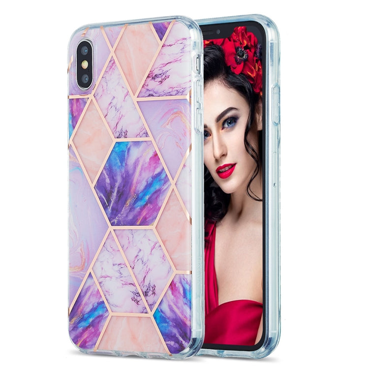 Custodia TPU motivo marmo per iPhone XS Max