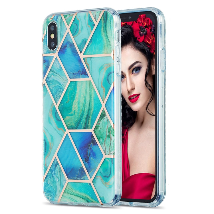 Custodia TPU motivo marmo per iPhone XS Max