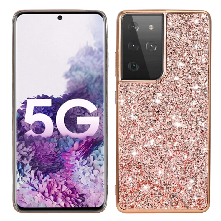 Custodia protettiva in TPU glitterata per Samsung Galaxy S21 5G