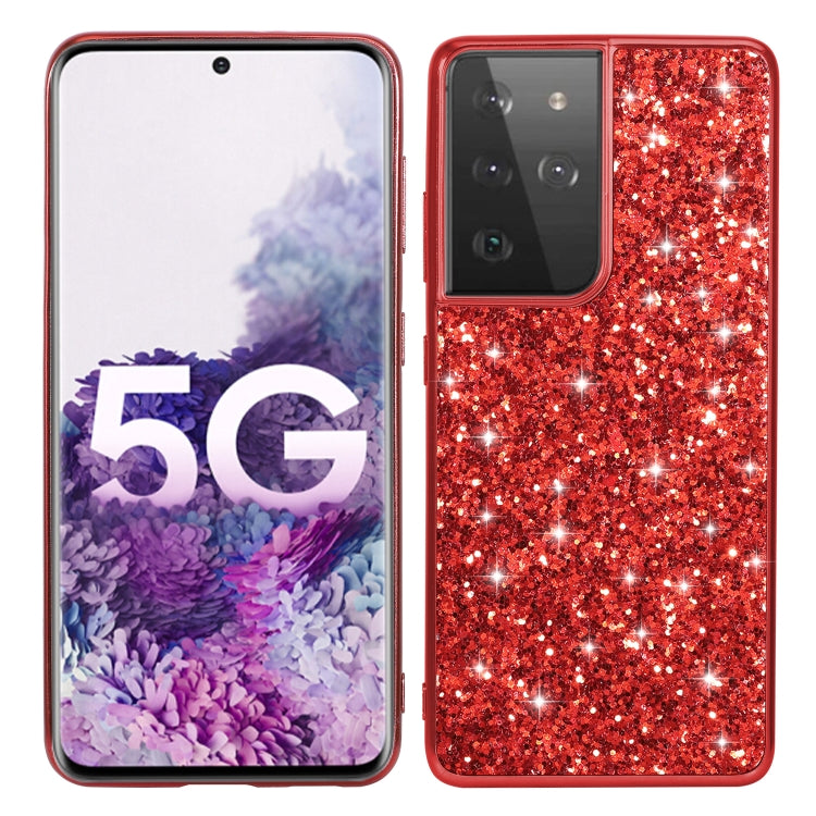 Custodia protettiva in TPU glitterata per Samsung Galaxy S21 5G