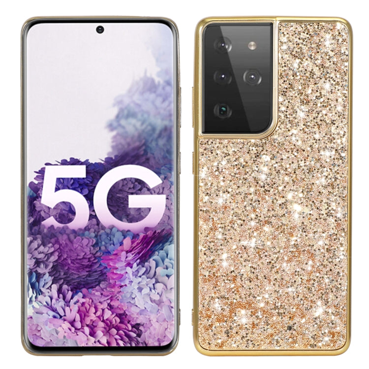 Custodia protettiva in TPU glitterata per Samsung Galaxy S21 5G