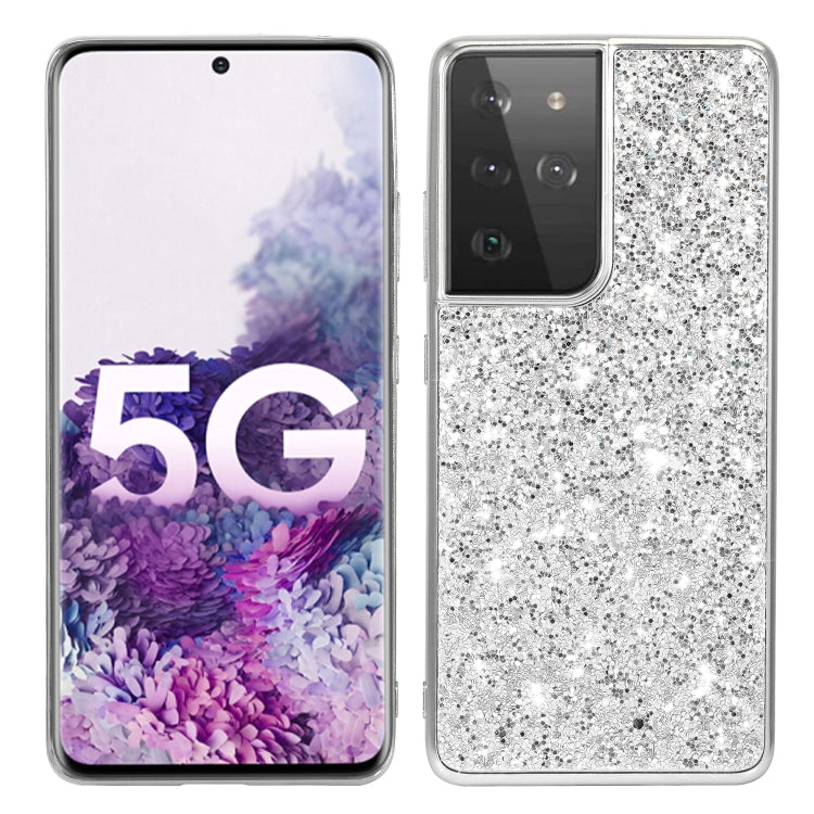 Custodia protettiva in TPU glitterata per Samsung Galaxy S21 5G