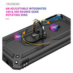 Custodia protettiva in TPU e PC con supporto rotante 360°