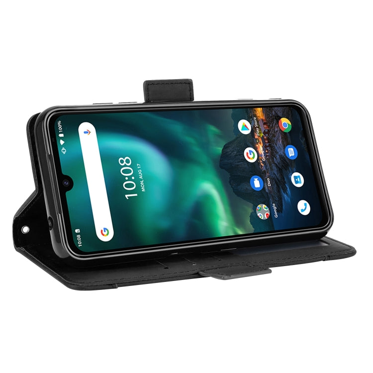 Custodia in pelle modello pelle di vitello stile portafoglio con slot per schede separato, For UMIDIGI Bison