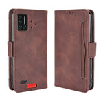 Custodia in pelle modello pelle di vitello stile portafoglio con slot per schede separato, For UMIDIGI Bison