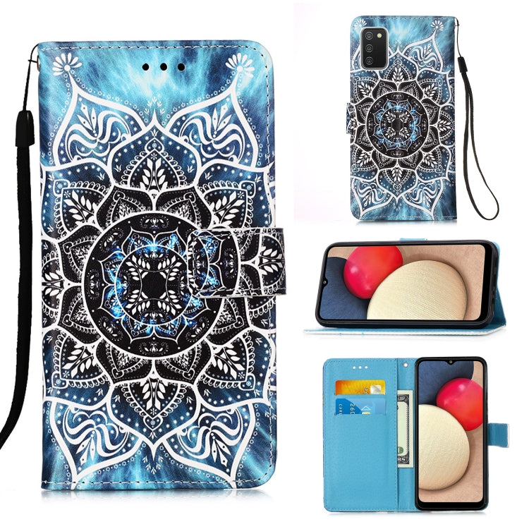 Custodia portafoglio in pelle per Samsung Galaxy A02s