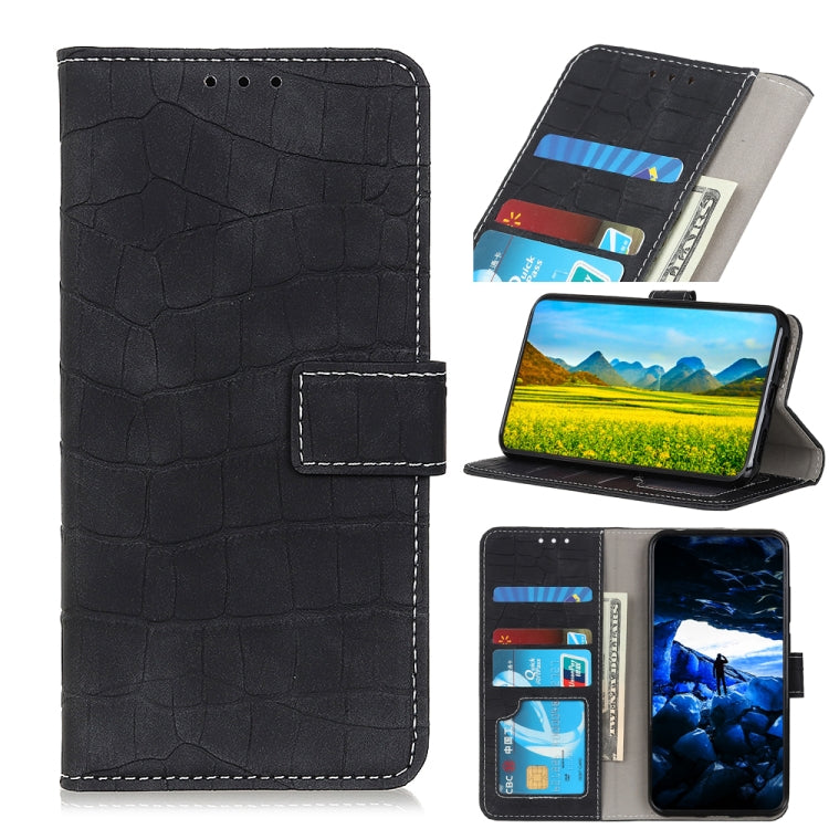 Custodia portafoglio in pelle effetto coccodrillo per smartphone