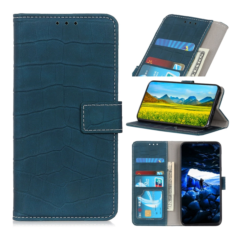 Custodia portafoglio in pelle effetto coccodrillo per smartphone