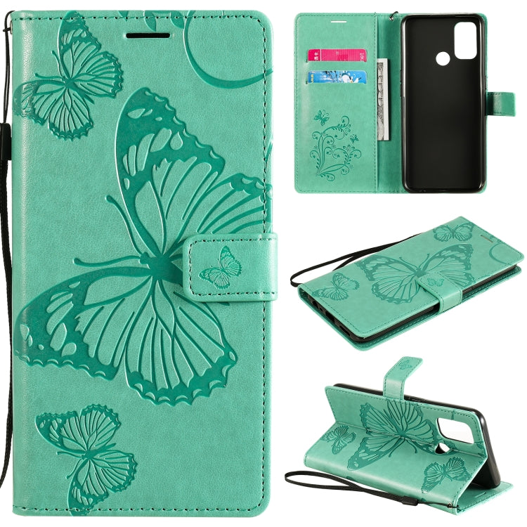 Custodia in pelle flip orizzontale con motivo a rilievo farfalle 3D con supporto, slot per schede e portafoglio, For OPPO A53 (2020) / A53s / A33 (2020) / A32, For OPPO F17 Pro / Reno4 Lite, For OPPO F17 / A73 (2020) 4G