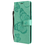 Custodia portafoglio in pelle con farfalle 3D per OPPO