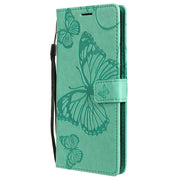 Custodia in pelle flip orizzontale con motivo a rilievo farfalle 3D con supporto, slot per schede e portafoglio, For OPPO A53 (2020) / A53s / A33 (2020) / A32, For OPPO F17 Pro / Reno4 Lite, For OPPO F17 / A73 (2020) 4G
