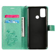 Custodia in pelle flip orizzontale con motivo a rilievo farfalle 3D con supporto, slot per schede e portafoglio, For OPPO A53 (2020) / A53s / A33 (2020) / A32, For OPPO F17 Pro / Reno4 Lite, For OPPO F17 / A73 (2020) 4G