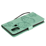 Custodia portafoglio in pelle con farfalle 3D per OPPO