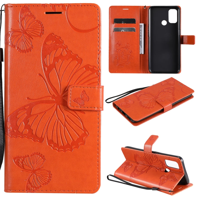 Custodia portafoglio in pelle con farfalle 3D per OPPO