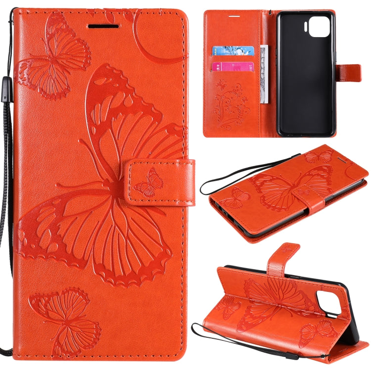 Custodia portafoglio in pelle con farfalle 3D per OPPO
