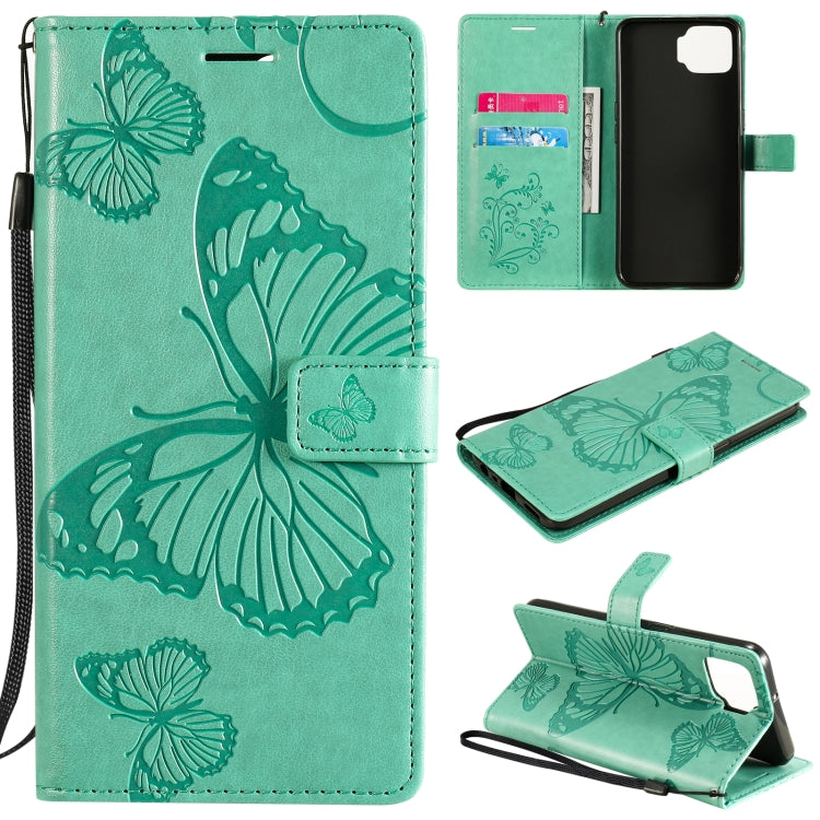 Custodia portafoglio in pelle con farfalle 3D per OPPO
