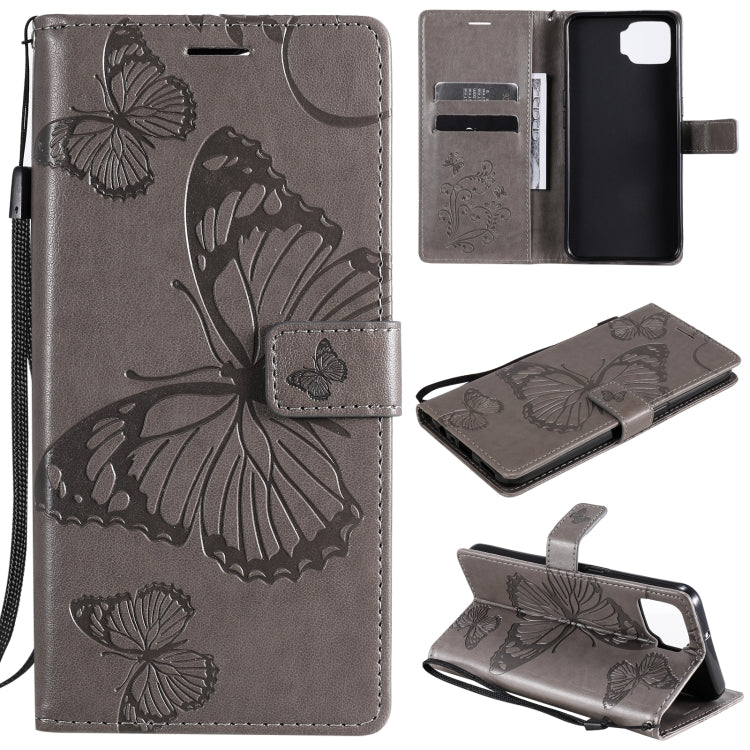Custodia portafoglio in pelle con farfalle 3D per OPPO