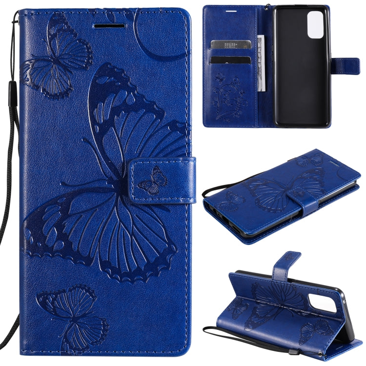 Custodia portafoglio in pelle con farfalle 3D per Realme 7 Pro