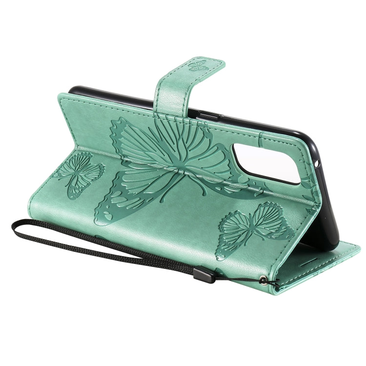 Custodia portafoglio in pelle con farfalle 3D per OPPO Reno4