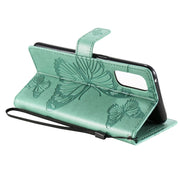 Custodia in pelle flip orizzontale con motivo a rilievo farfalle 3D con supporto, slot per schede e portafoglio, For OPPO Reno4 4G, For OPPO Reno4 Pro 4G, For LG K22 / K22 Plus
