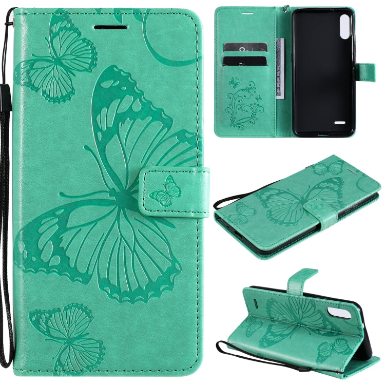 Custodia portafoglio in pelle con farfalle 3D per OPPO Reno4