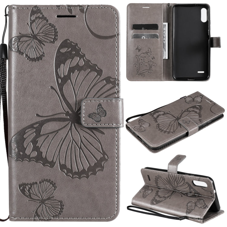 Custodia portafoglio in pelle con farfalle 3D per OPPO Reno4