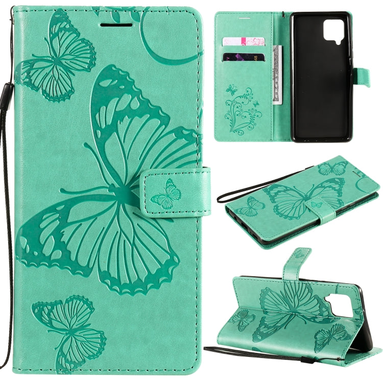 Custodia portafoglio in pelle con farfalle 3D per Huawei P smart