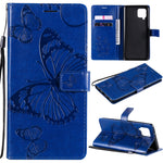 Custodia portafoglio in pelle con farfalle 3D per Huawei P smart