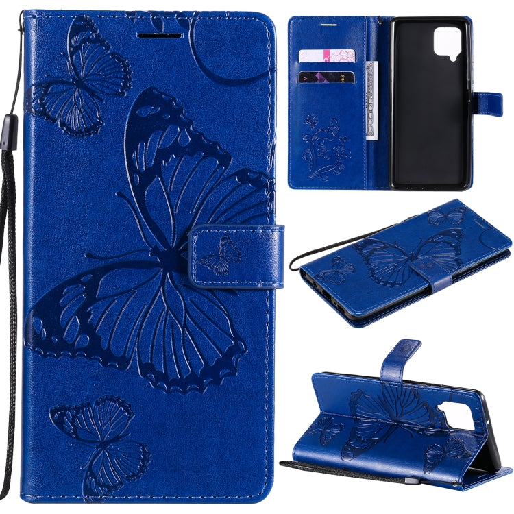 Custodia portafoglio in pelle con farfalle 3D per Huawei P smart