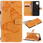 Custodia portafoglio in pelle con farfalle 3D per Huawei P smart
