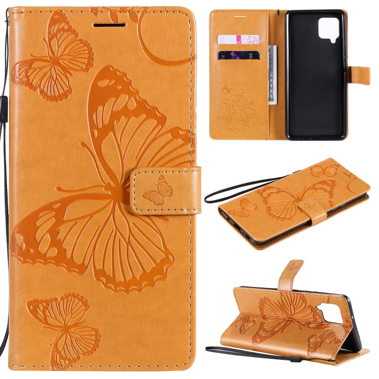 Custodia portafoglio in pelle con farfalle 3D per Huawei P smart