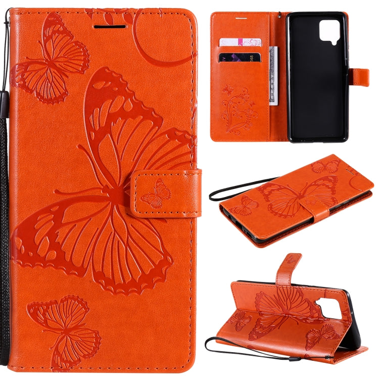 Custodia portafoglio in pelle con farfalle 3D per Huawei P smart