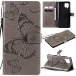 Custodia portafoglio in pelle con farfalle 3D per Huawei P smart