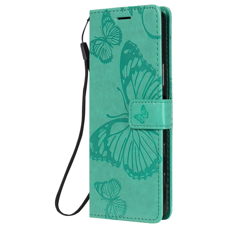 Custodia portafoglio in pelle con farfalle 3D per Sony Xperia 5 I