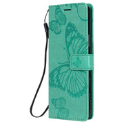 Custodia in pelle flip orizzontale con motivo a rilievo farfalle 3D con supporto, slot per schede e portafoglio, For Sony Xperia5 II