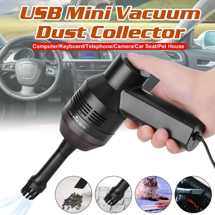 HK-6019D Strumenti per la pulizia del collettore di polveri per aspirapolvere portatile Mini USB portatile per auto domestica, HK-6019D