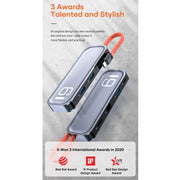 ROCK TR06 Docking station multifunzione 6 in 1 da tipo C / USB-C a RJ45, TR06