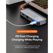 ROCK TR06 Docking station multifunzione 6 in 1 da tipo C / USB-C a RJ45, TR06