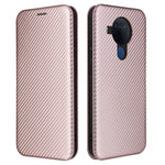 Struttura in fibra di carbonio Flip orizzontale magnetico Custodia in pelle TPU + PC + PU con slot per schede, For Nokia 5.4, For UMIDIGI A9 Pro