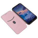 Struttura in fibra di carbonio Flip orizzontale magnetico Custodia in pelle TPU + PC + PU con slot per schede, For Nokia 5.4, For UMIDIGI A9 Pro