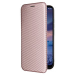 Struttura in fibra di carbonio Flip orizzontale magnetico Custodia in pelle TPU + PC + PU con slot per schede, For Nokia 5.4, For UMIDIGI A9 Pro