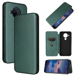 Struttura in fibra di carbonio Flip orizzontale magnetico Custodia in pelle TPU + PC + PU con slot per schede, For Nokia 5.4, For UMIDIGI A9 Pro
