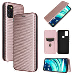 Struttura in fibra di carbonio Flip orizzontale magnetico Custodia in pelle TPU + PC + PU con slot per schede, For Nokia 5.4, For UMIDIGI A9 Pro
