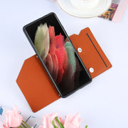 Custodia posteriore TPU con slot carte per Galaxy S21 Ultra