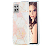 Custodia TPU con motivo marmo per smartphone compatibili