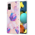 Custodia TPU con motivo marmo per smartphone compatibili