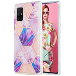 Custodia TPU con motivo marmo per smartphone compatibili