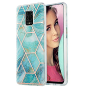 Custodia protettiva in TPU con motivo in marmo galvanico 3D, For Xiaomi Redmi Note 9S / 9 Pro / 9 Pro Max, For Samsung Galaxy A42 5G, For Samsung Galaxy A51 5G, For Samsung Galaxy A71 5G