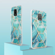 Custodia protettiva in TPU con motivo in marmo galvanico 3D, For Xiaomi Redmi Note 9S / 9 Pro / 9 Pro Max, For Samsung Galaxy A42 5G, For Samsung Galaxy A51 5G, For Samsung Galaxy A71 5G