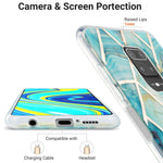 Custodia TPU con motivo marmo per smartphone compatibili